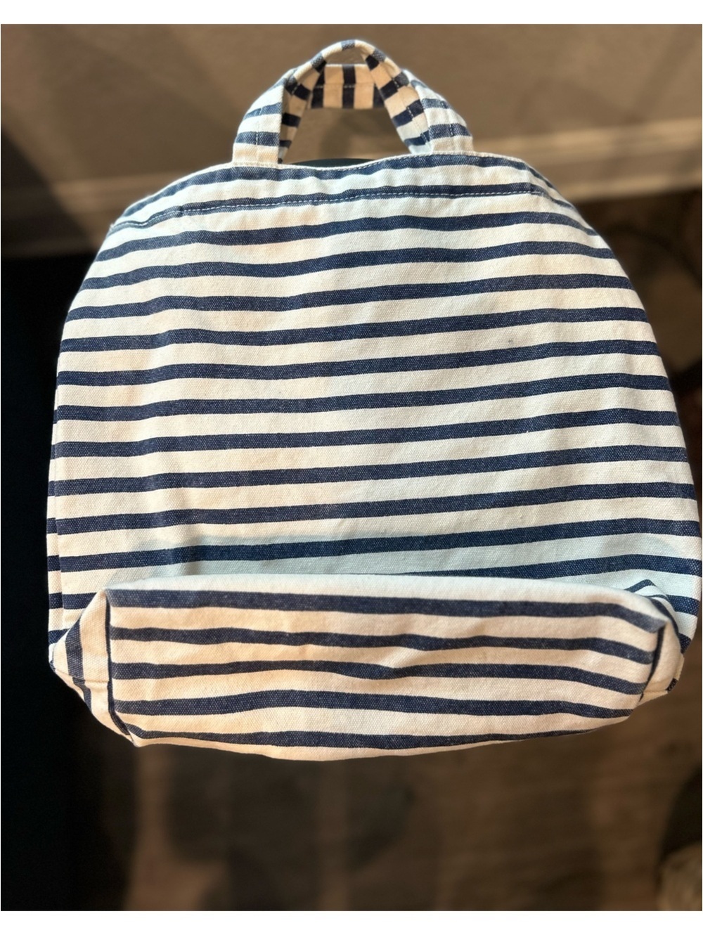 BAGGU The Surf Club Striped Canvas Tote Bag